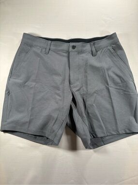 BYLT Premium Basics Mens Everyday Golf Shorts Size 34 Charcoal Gray Stretch